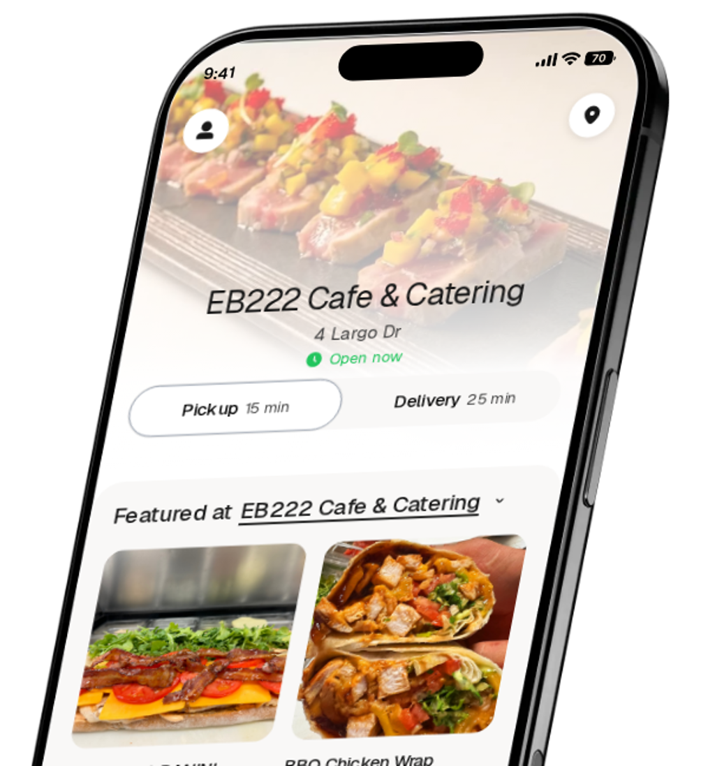 EB222 Cafe & Catering app preview